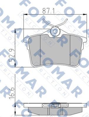 Fomar friction FO 935781 Brake Pad Set, disc brake FO935781: Buy near me at 2407.PL in Poland at an Affordable price!