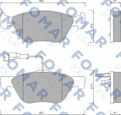 Fomar friction FO 635381 Гальмівні колодки, комплект FO635381: Купити у Польщі - Добра ціна на 2407.PL!