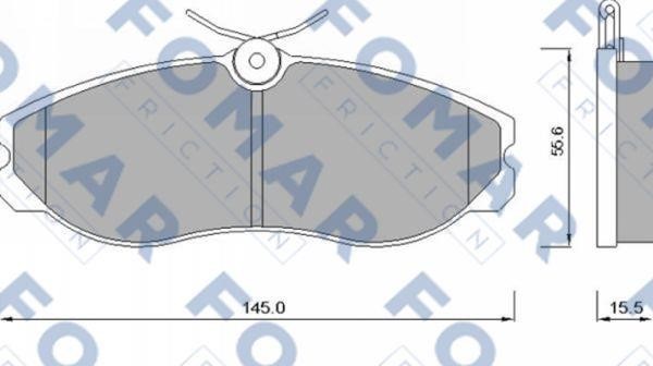 Fomar friction FO 624081 Тормозные колодки дисковые, комплект FO624081: Отличная цена - Купить в Польше на 2407.PL!