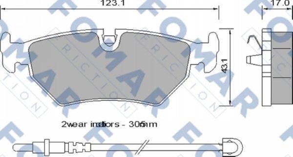 Fomar friction FO 729281 Brake Pad Set, disc brake FO729281: Buy near me in Poland at 2407.PL - Good price!