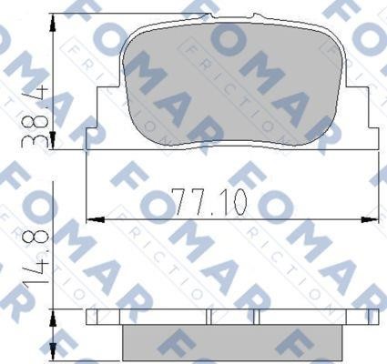 Fomar friction FO 909181 Тормозные колодки дисковые, комплект FO909181: Отличная цена - Купить в Польше на 2407.PL!