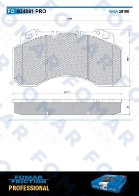 Fomar friction FO 934081 Тормозные колодки дисковые, комплект FO934081: Отличная цена - Купить в Польше на 2407.PL!