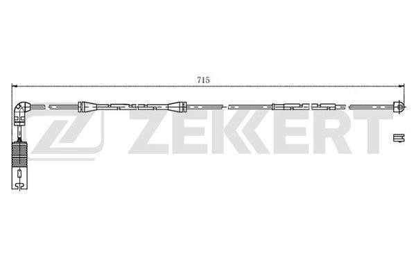 Zekkert BS-8037 Warning Contact, brake pad wear BS8037: Buy near me in Poland at 2407.PL - Good price!