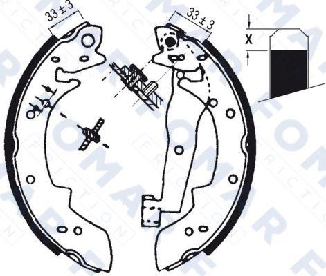 Fomar friction FO 0577 Колодки тормозные барабанные, комплект FO0577: Отличная цена - Купить в Польше на 2407.PL!