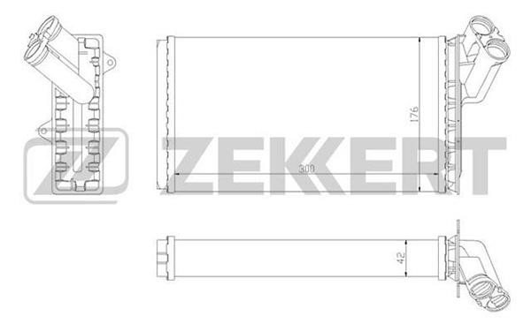 Zekkert MK-5068 Heat Exchanger, interior heating MK5068: Buy near me in Poland at 2407.PL - Good price!