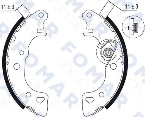 Fomar friction FO 0429 Bremsbackensatz FO0429: Kaufen Sie zu einem guten Preis in Polen bei 2407.PL!