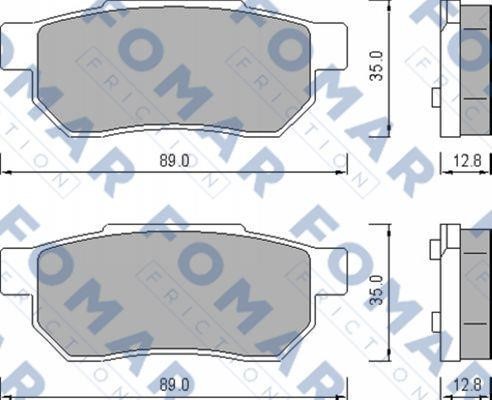 Fomar friction FO 456381 Brake Pad Set, disc brake FO456381: Buy near me in Poland at 2407.PL - Good price!