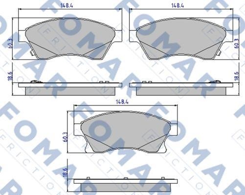 Fomar friction FO 895681 Brake Pad Set, disc brake FO895681: Buy near me at 2407.PL in Poland at an Affordable price!