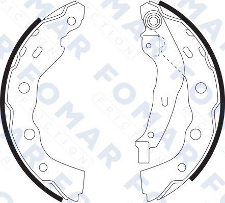 Fomar friction FO 9081 Колодки тормозные барабанные, комплект FO9081: Отличная цена - Купить в Польше на 2407.PL!