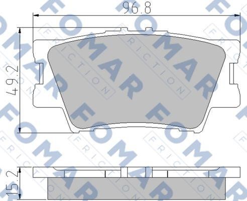 Fomar friction FO 932881 Scheibenbremsbeläge, Set FO932881: Kaufen Sie zu einem guten Preis in Polen bei 2407.PL!