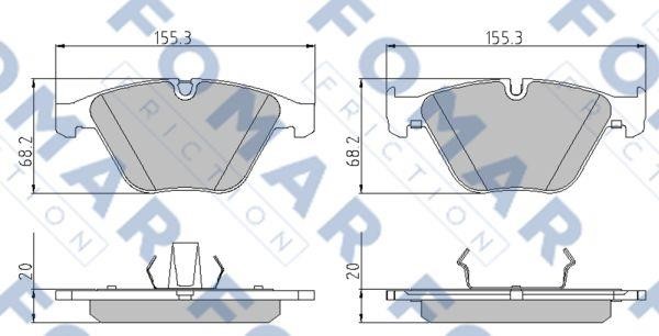 Fomar friction FO 922681 Klocki hamulcowe, zestaw FO922681: Dobra cena w Polsce na 2407.PL - Kup Teraz!