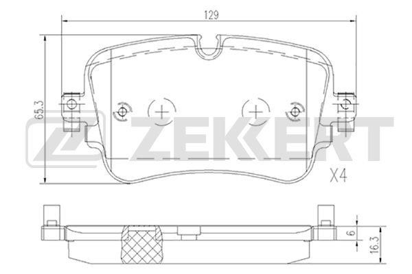 Zekkert BS-1532 Тормозные колодки дисковые задние, комплект BS1532: Купить в Польше - Отличная цена на 2407.PL!