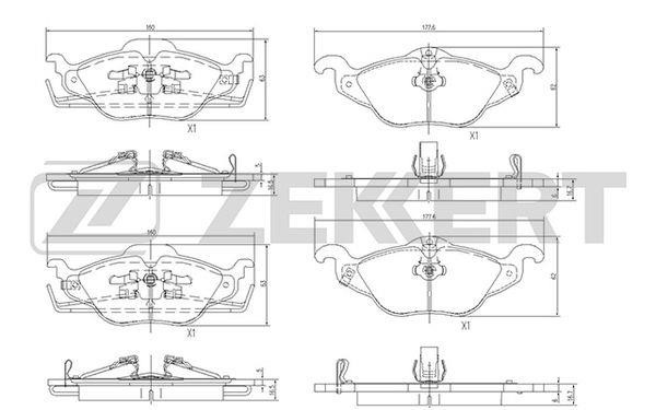 Zekkert BS-2835 Brake Pad Set, disc brake BS2835: Buy near me in Poland at 2407.PL - Good price!