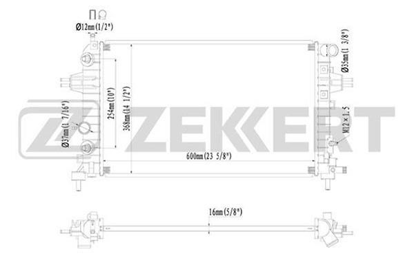 Zekkert MK-1221 Теплообменник MK1221: Отличная цена - Купить в Польше на 2407.PL!
