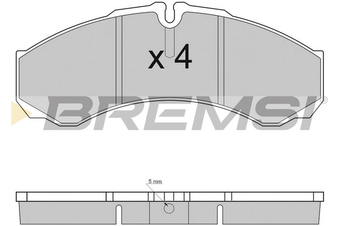 Bremsi BP2925TR Brake Pad Set, disc brake BP2925TR: Buy near me in Poland at 2407.PL - Good price!