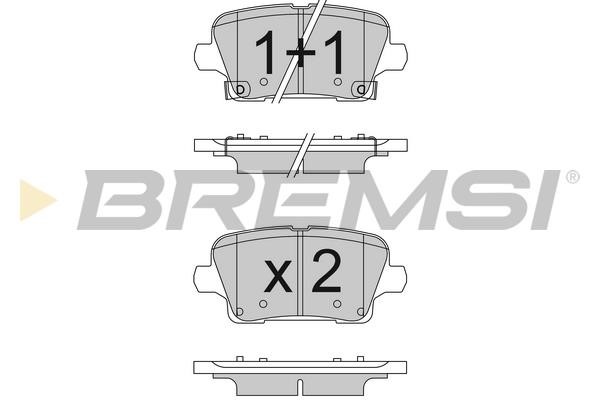 Bremsi BP3841 Brake Pad Set, disc brake BP3841: Buy near me in Poland at 2407.PL - Good price!