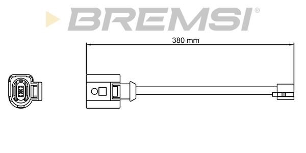 Bremsi WI0810 Датчик износа тормозных колодок WI0810: Отличная цена - Купить в Польше на 2407.PL!