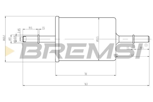 Bremsi FE0062 Топливный фильтр FE0062: Отличная цена - Купить в Польше на 2407.PL!