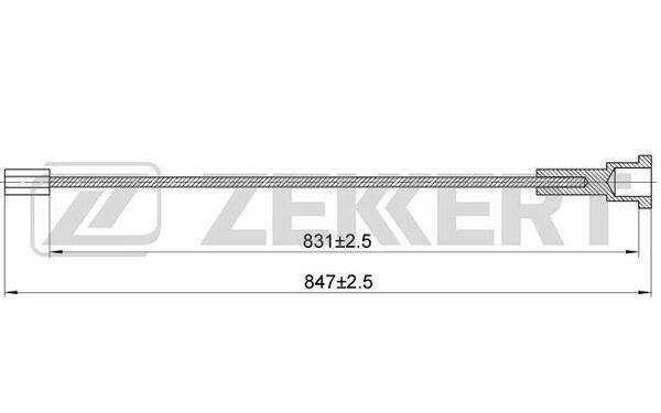 Zekkert BZ-1138 Cable, parking brake BZ1138: Buy near me in Poland at 2407.PL - Good price!