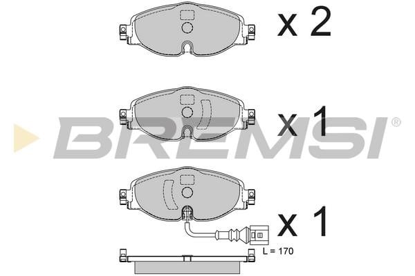 Bremsi BP3782 Brake Pad Set, disc brake BP3782: Buy near me in Poland at 2407.PL - Good price!