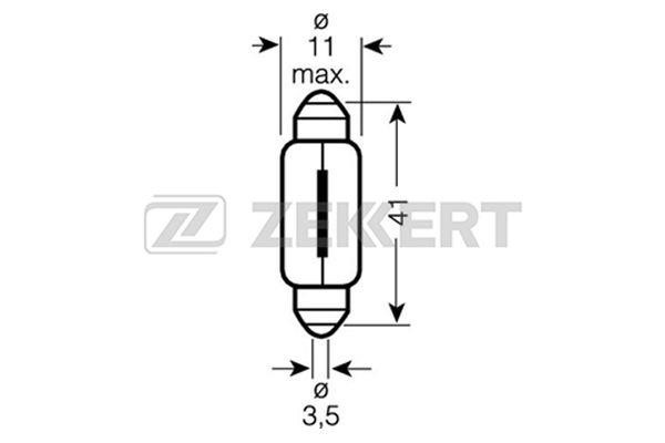 Zekkert LP-1058 Halogen lamp 12V LP1058: Buy near me in Poland at 2407.PL - Good price!