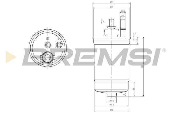 Bremsi FE0839 Fuel filter FE0839: Buy near me in Poland at 2407.PL - Good price!