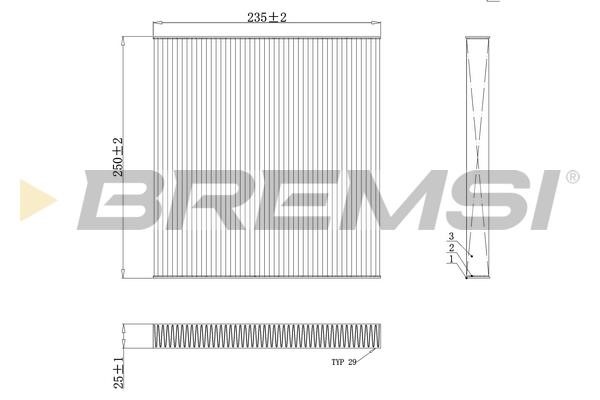 Bremsi FC0082C Filter, interior air FC0082C: Buy near me in Poland at 2407.PL - Good price!