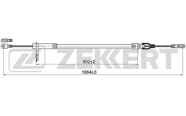 Zekkert BZ-1181 Cable, parking brake BZ1181: Buy near me in Poland at 2407.PL - Good price!
