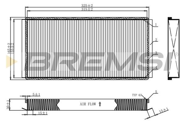 Bremsi FC1924 Filter, interior air FC1924: Buy near me in Poland at 2407.PL - Good price!