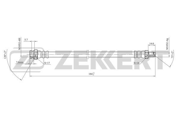 Zekkert BS-9435 Тормозной шланг BS9435: Отличная цена - Купить в Польше на 2407.PL!