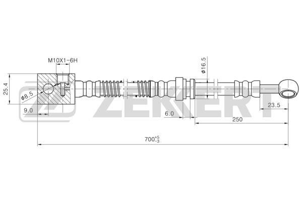 Zekkert BS-9462 Тормозной шланг BS9462: Отличная цена - Купить в Польше на 2407.PL!