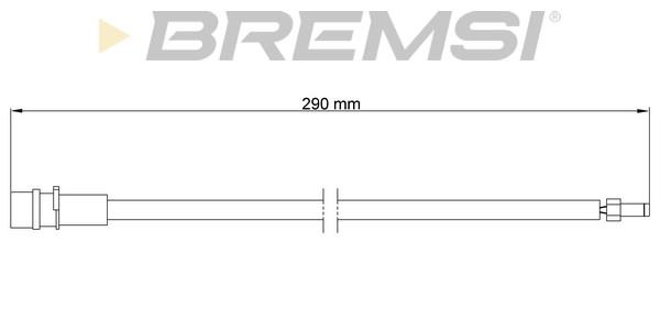Bremsi WI0656 Датчик износа тормозных колодок WI0656: Отличная цена - Купить в Польше на 2407.PL!