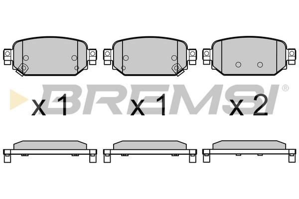 Bremsi BP3768 Brake Pad Set, disc brake BP3768: Buy near me at 2407.PL in Poland at an Affordable price!