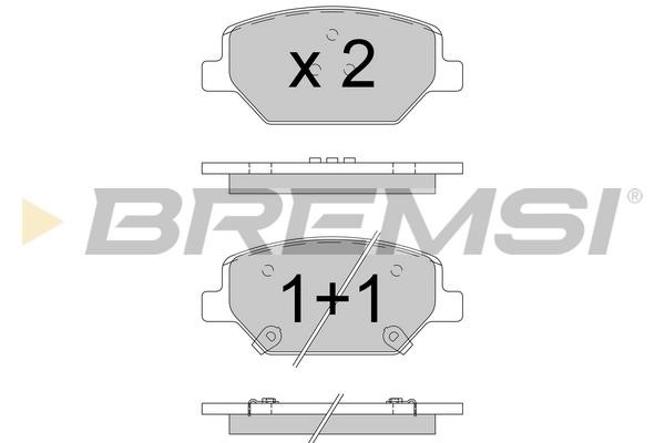 Bremsi BP3775 Brake Pad Set, disc brake BP3775: Buy near me in Poland at 2407.PL - Good price!