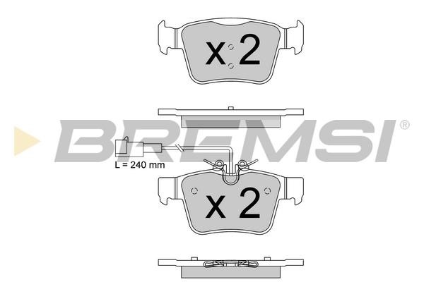Bremsi BP3870 Brake Pad Set, disc brake BP3870: Buy near me in Poland at 2407.PL - Good price!
