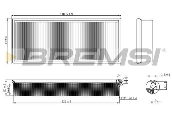 Bremsi FA1156 Air filter FA1156: Buy near me in Poland at 2407.PL - Good price!