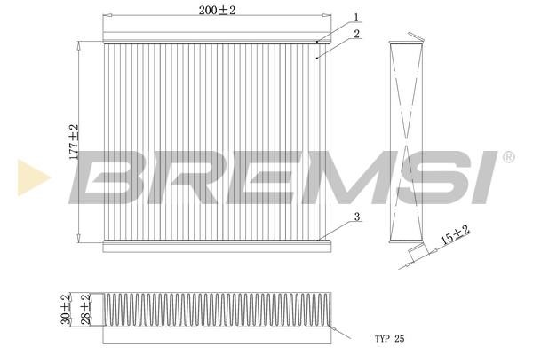 Bremsi FC0167C Filter, Innenraumluft FC0167C: Kaufen Sie zu einem guten Preis in Polen bei 2407.PL!