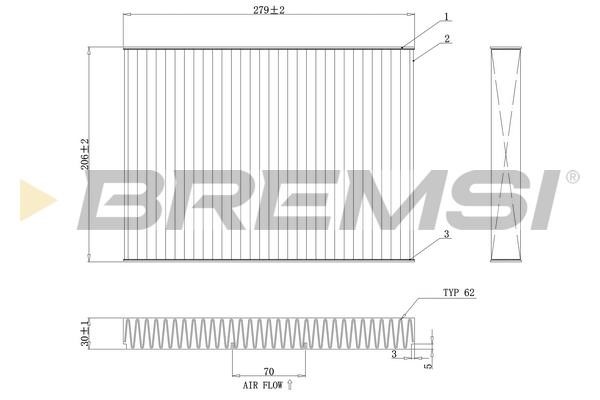 Bremsi FC0181 Filter, interior air FC0181: Buy near me in Poland at 2407.PL - Good price!
