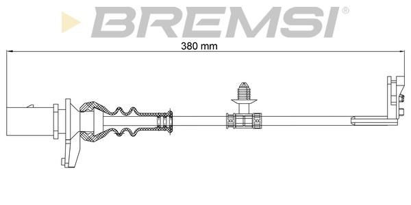 Bremsi WI0911 Warning contact, brake pad wear WI0911: Buy near me in Poland at 2407.PL - Good price!