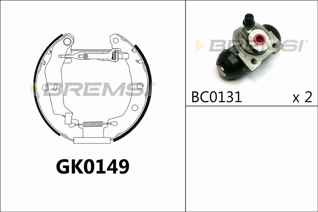 Bremsi GK0149 Bremsbackensatz GK0149: Kaufen Sie zu einem guten Preis in Polen bei 2407.PL!