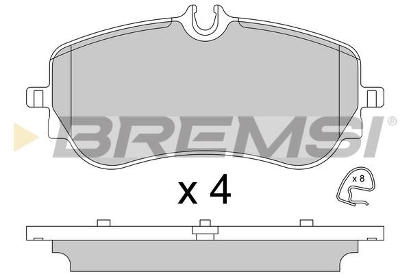 Bremsi BP3836 Тормозные колодки дисковые, комплект BP3836: Отличная цена - Купить в Польше на 2407.PL!