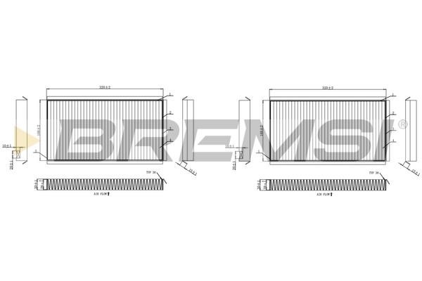 Bremsi FC0950A Filter, Innenraumluft FC0950A: Kaufen Sie zu einem guten Preis in Polen bei 2407.PL!