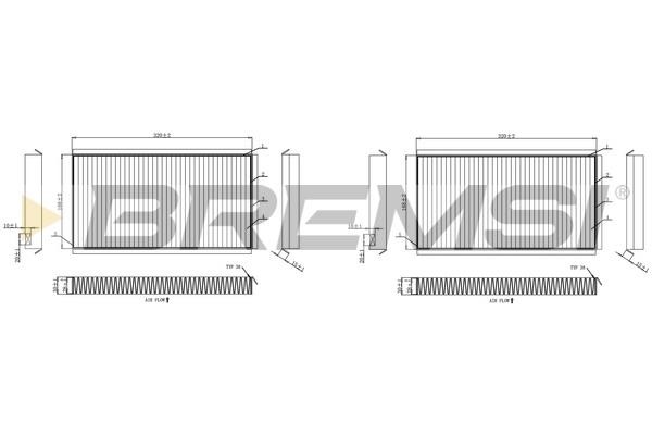 Bremsi FC0950A Filter, interior air FC0950A: Buy near me in Poland at 2407.PL - Good price!