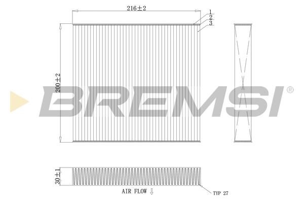 Bremsi FC0855C Filter, Innenraumluft FC0855C: Kaufen Sie zu einem guten Preis in Polen bei 2407.PL!