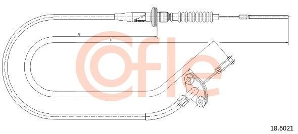 Cofle 92.18.6021 Cable Pull, clutch control 92186021: Buy near me in Poland at 2407.PL - Good price!