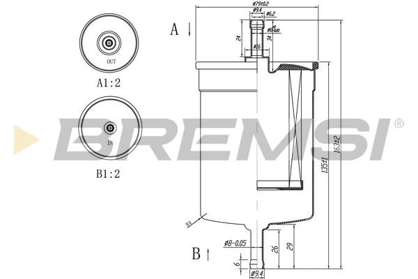 Bremsi FE0395 Топливный фильтр FE0395: Отличная цена - Купить в Польше на 2407.PL!