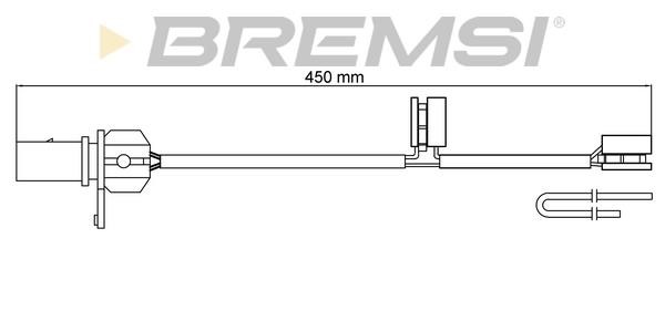 Bremsi WI0949 Warning contact, brake pad wear WI0949: Buy near me in Poland at 2407.PL - Good price!
