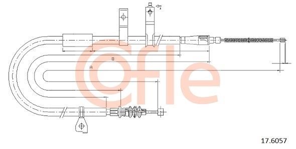Cofle 92.17.6057 Seilzug, feststellbremse 92176057: Kaufen Sie zu einem guten Preis in Polen bei 2407.PL!