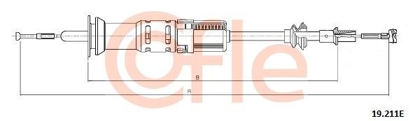 Cofle 92.19.211E Cable Pull, clutch control 9219211E: Buy near me in Poland at 2407.PL - Good price!