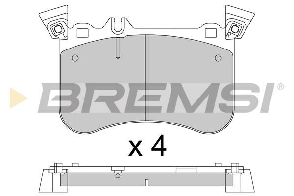 Bremsi BP3802 Brake Pad Set, disc brake BP3802: Buy near me in Poland at 2407.PL - Good price!